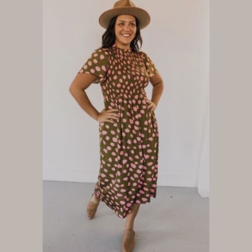 Roolee polka dot maxi dress